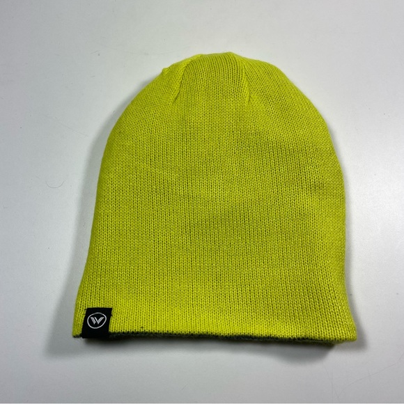 Accessory Innovations Reversible Heather Gray/neon yellow Beanie - Picture 4 of 8